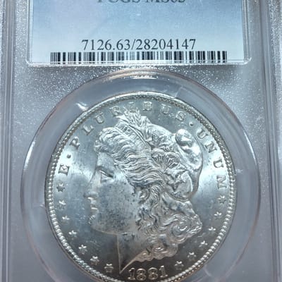 1881-CC PCGS MS63 Morgan dollar - additional view