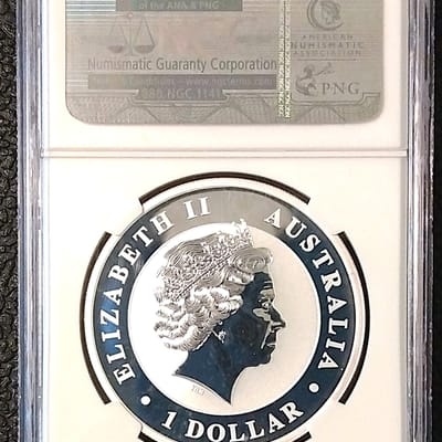2011 1 oz -$1 Australian Koala  dollar- NGC MS69 - additional view