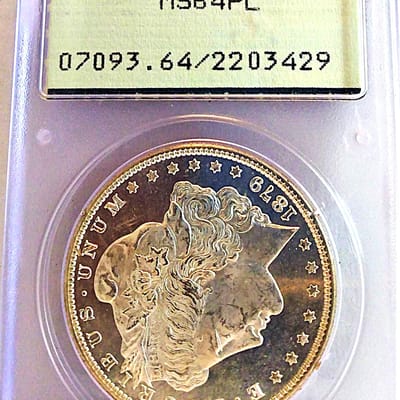 1879-S MS64PL Rattler Morgan Dollar