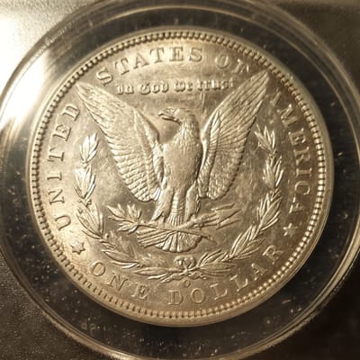 1893-0 AU50 Morgan dollar cleaned - additional view