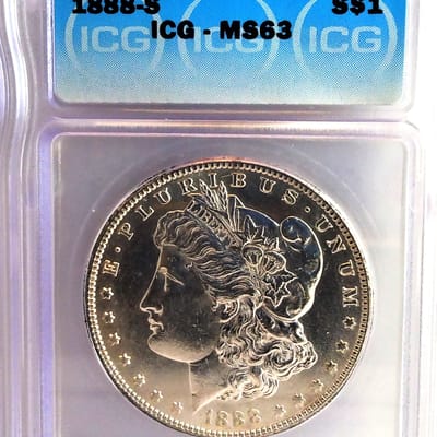 1888-S ICG MS63 Morgan dollar
