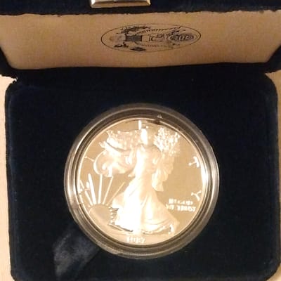 1987-S Proof American Silver Eagle