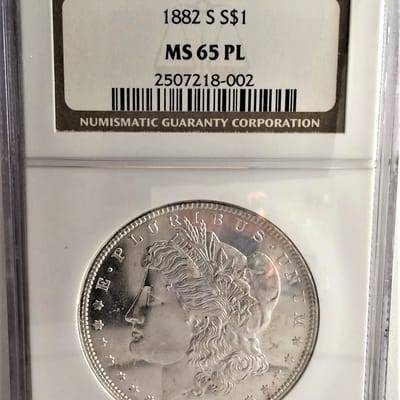 1882-S NGC MS65PL Morgan dollar - additional view