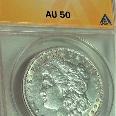 1891-CC AU50 Morgan dollar