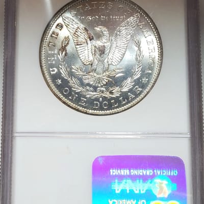 1889-S NGC MS64 toned Morgan dollar - additional view