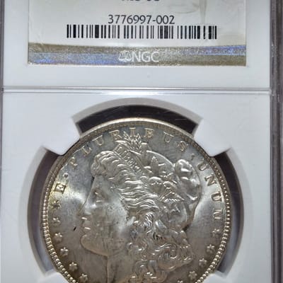 1900 O/CC MS63 Morgan dollar
