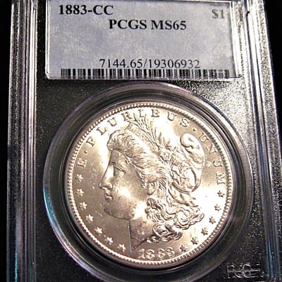 1883-CC PCGS MS65 Carson City Morgan dollar
