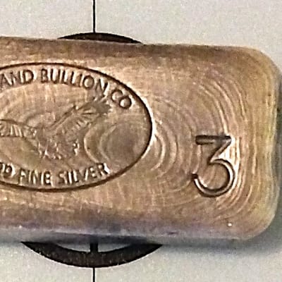 Custom hand poured-3 oz-Rutland Mint-silver bar