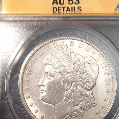 1878 CC AU53 Cleaned Morgan dollar - additional view
