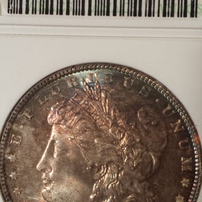 1886 P ANACS MS66 Toned Morgan dollar - additional view