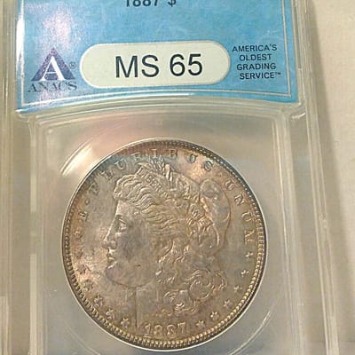 1887-P ANAC MS65 Morgan dollar