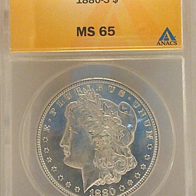 1880-S ANAC MS65 Morgan dollar