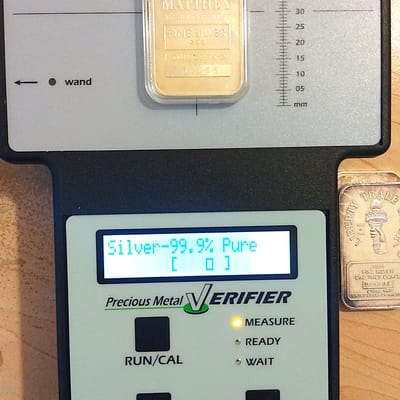 Johnson Matthey 1 oz silver art bar - additional view
