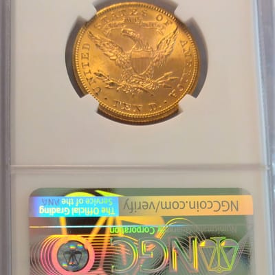 1901-S $10 MS64 GOLD Indian - additional view