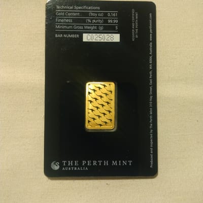 5 Gram Perth Mint Gold - additional view