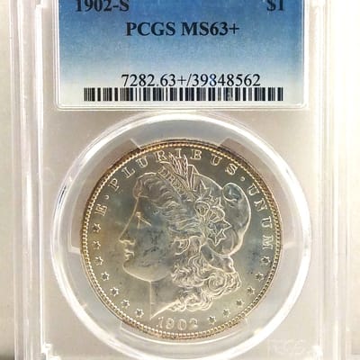 1902-S PCGS MS63+ Plus Morgan dollar - additional view
