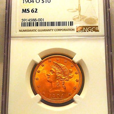 1904-O $10 New Orleans Gold Liberty  - additional view