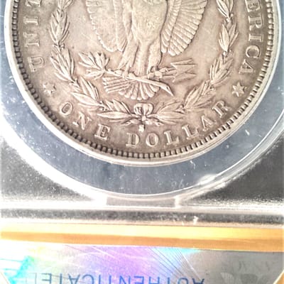1884-S ANAC AU50 cleaned Morgan dollar - additional view