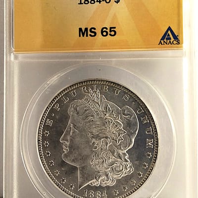 1884-O MS65 Morgan dollar