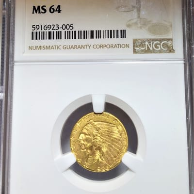 1926 $2.5 MS64 GOLD Indian - additional view