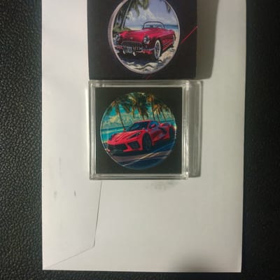 Corvettes-Past-Present-1 oz Silver Rd-Ltd Edition