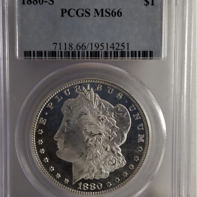 1880-S PCGS MS66 Morgan dollar