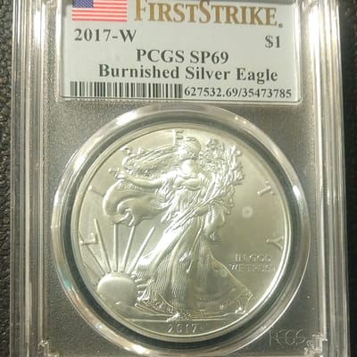 2017-W ASE Burnished-PCSG SP69 First Strikes -Flag