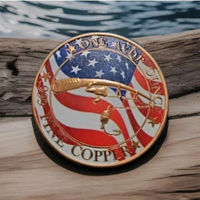 1 oz Colorized Copper Bass Fishing Rounds Coloriz - additional view