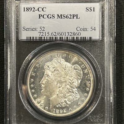 1892-CC Proof Like MS62
