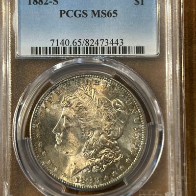1882-S PCGS MS65 Mega Toner