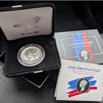 2026 American Dual Date Palladium Eagle w/ OGP