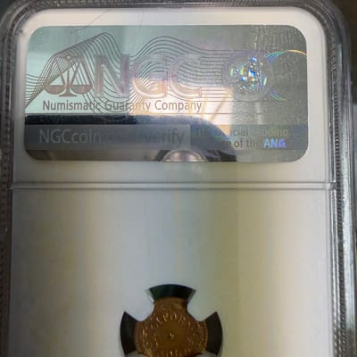 1859 California Gold Token - NGC MS 64 - additional view