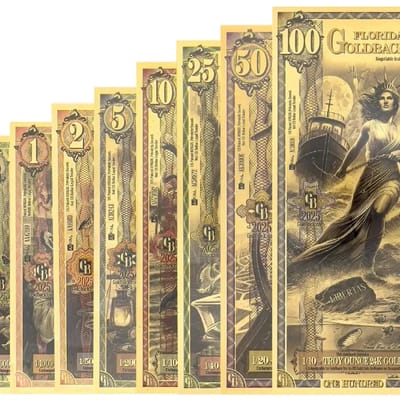 2025 Florida Goldback ALPHA Series Set 1/2 to 100