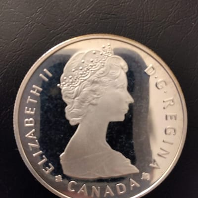 1985 Canada Proof Silver Dollar - Moose $1 Coin - additional view