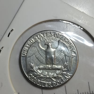 Silver 1963 Washington quarter  - additional view