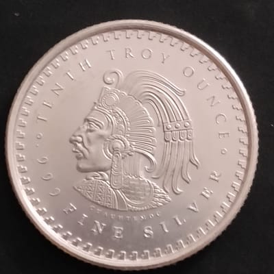 2 Silver 1/10thoz Aztec Calendar Fractional Rounds - additional view