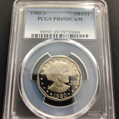 1980-S Susan B. Anthony Dollar PR69 DCAM