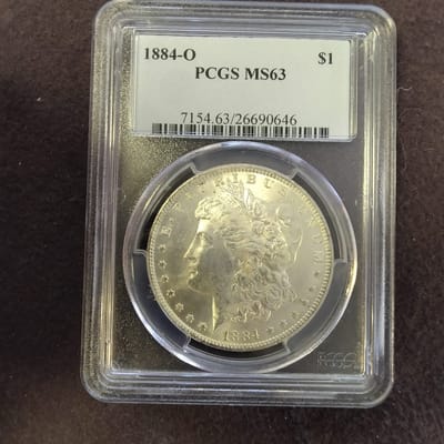 1884-O Morgan Silver Dollar $1 - PCGS MS63 