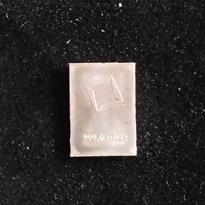 1 gram Valcambi Suisse Silver Fractional Bar - additional view