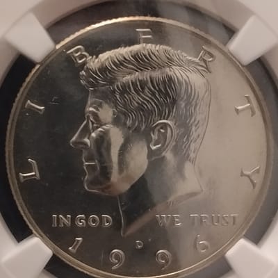 MS-67 1996-D Kennedy Half Dollar - additional view