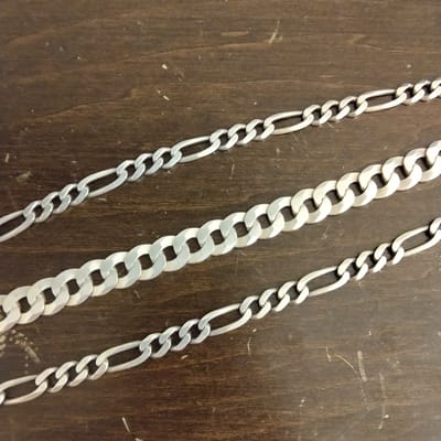Vintage Necklace/ curb link bracelet combo  - additional view