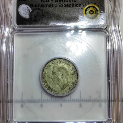 Silver 1942 Great Britain sixpence 