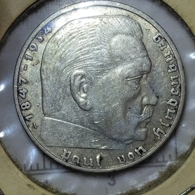 Silver (Detailed): 1938-A Germany 2 Reichsmark - additional view