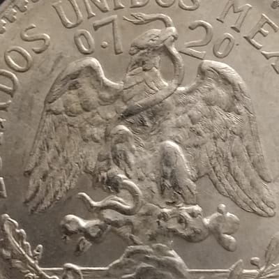 Silver 1943 Mexico 50 Centavos Crisp Choice BU - additional view