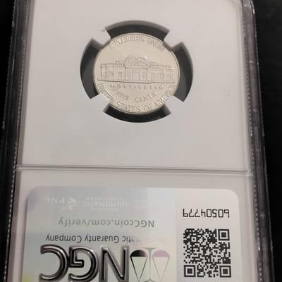 2022-P Jefferson Nickel NGC MS67 6FS - Full Steps - additional view