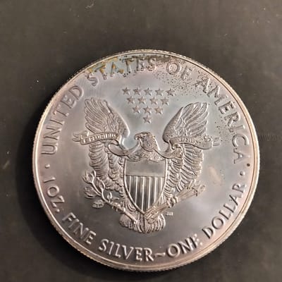 2016 American Silver Eagle 1oz BU Purple Toned - additional view