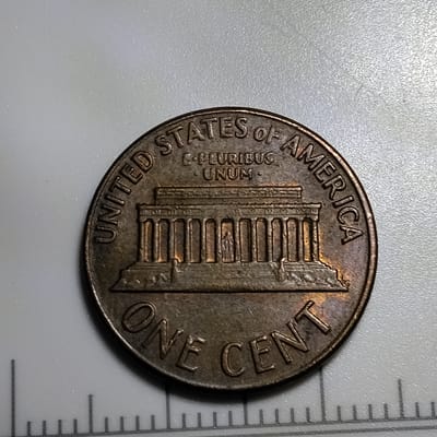 Errors 1972 D Lincoln memorial cent  - additional view