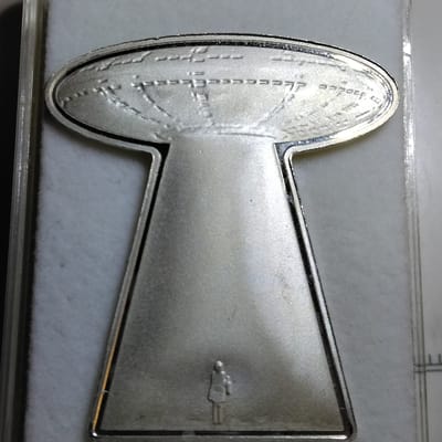 Pan Silver 5g .999 Silver UFO Art Bar Mintage 3k