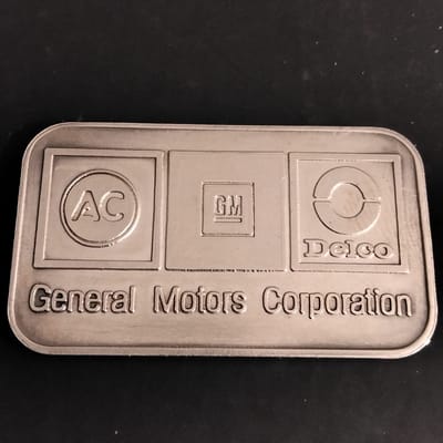 Vintage AC-Delco GM General Motors 1 oz Silver Bar - additional view