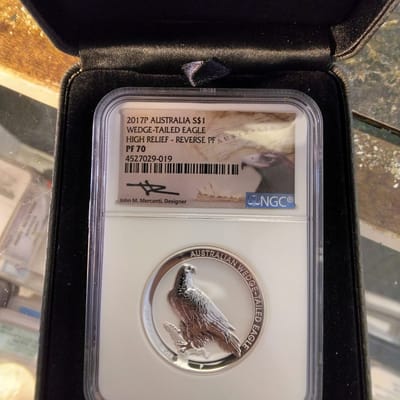2017-P Australia $1 Wedge-Tailed Eagle Low Mintage - additional view
